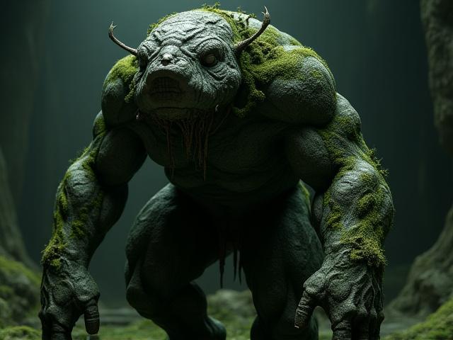 Modèle 3D détaillé d'un gardien ancien majestueux